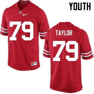 Youth Ohio State Buckeyes #79 Brady Taylor Red Nike NCAA College Football Jersey Hot Sale XHV1244LJ
